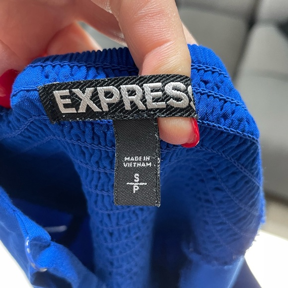 Little Blue Sleeveless Sun Dress from Express Size Small - Picture 6 of 7